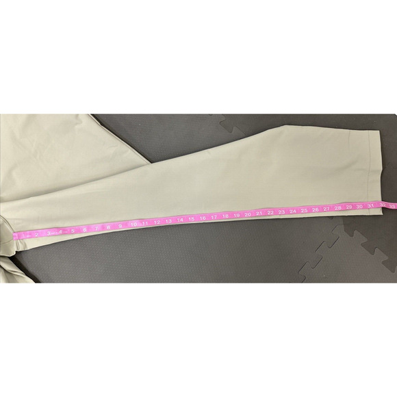 NWT Banana Republic Men's Flat Front Stretch Golf Pants, London Fog, 40X32 Chrty - Picture 4 of 9